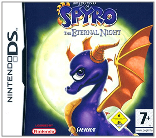 Legend of Spyro The Eternal Night box art for Nintendo DS